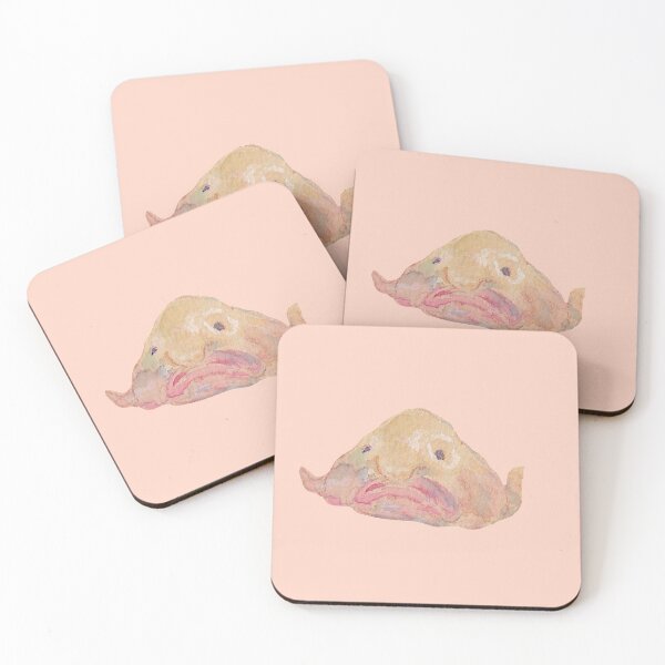 Item preview, sad blob fish drawn in watercolors  designed and sold by captainringtail.