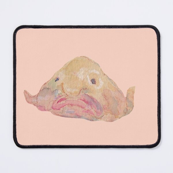 Item preview, sad blob fish drawn in watercolors  designed and sold by captainringtail.