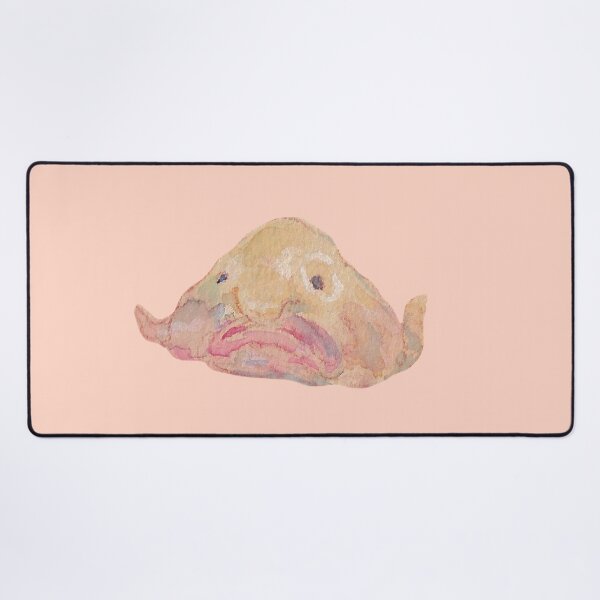 Item preview, sad blob fish drawn in watercolors designed and sold by captainringtail.