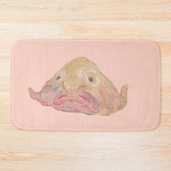 Item preview, sad blob fish drawn in watercolors  designed and sold by CaptainRingtail.