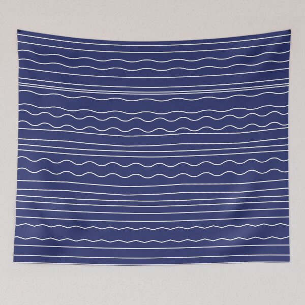 Item preview, Random Lines Striped Design Throw Pillow  05 designed and sold by blueocan.