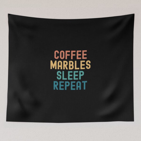 Item preview, Coffee Marbles Sleep Repeat - Funny Marbles & Coffee Gift designed and sold by kindxinn.