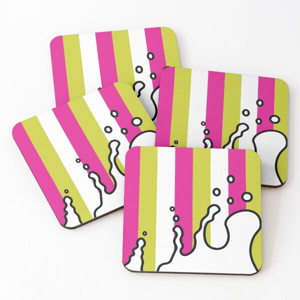 Item preview, Splatter | Stripes | Pink Green | White designed and sold by Wintre2.
