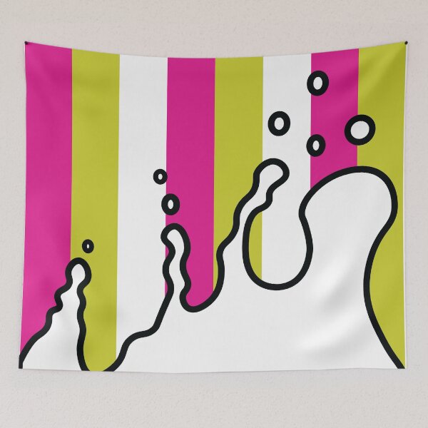 Item preview, Splatter | Stripes | Pink Green | White designed and sold by Wintre2.