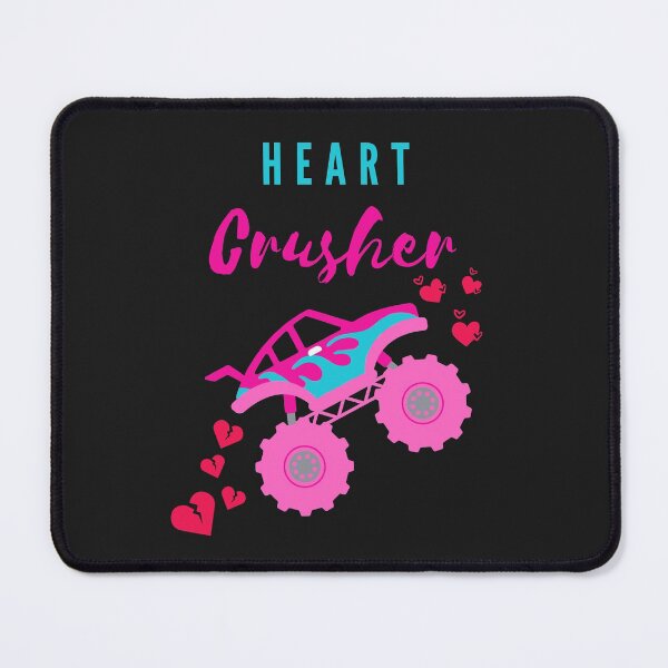 Item preview, Heart Crusher Valentine's day Monster Truck designed and sold by RedSparkle.