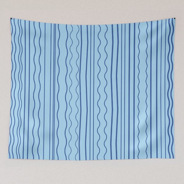 Item preview,  Random Lines Striped Design Throw Pillow  08 designed and sold by blueocan.
