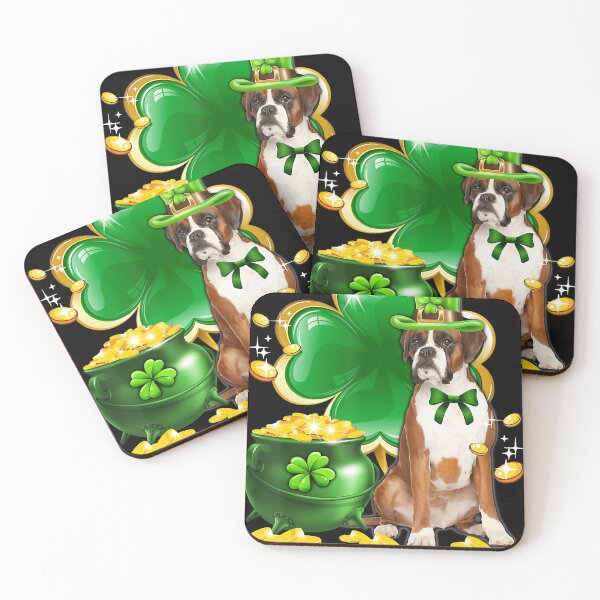 Item preview, Boxer Dog Shamrock Irish Saint St Patrick Day  designed and sold by AaronWeedo.