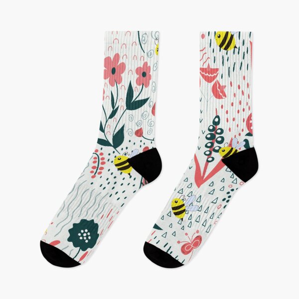 Item preview, Bees and Flowers designed and sold by hanyj732.