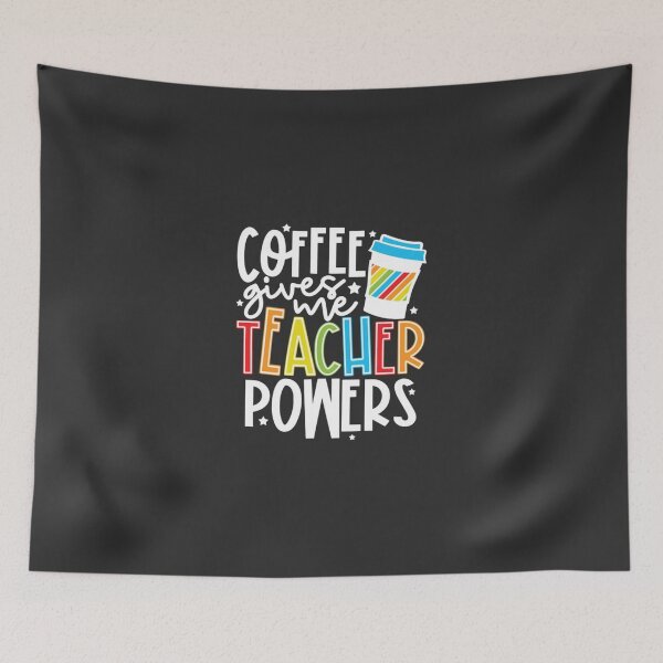 Item preview, Coffee Gives Me Teacher Powers designed and sold by Gcinn.