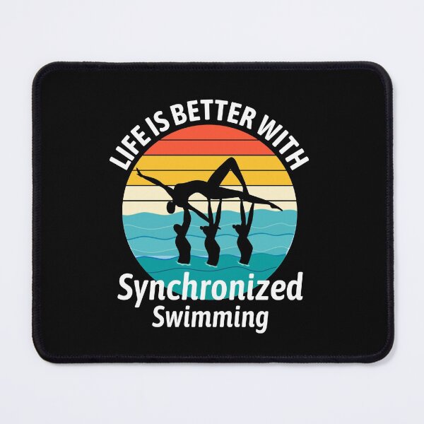Item preview, Synchro Swim Swimmer Synchronized Swimming Vintage Retro Sunset designed and sold by CuteDesigns1.