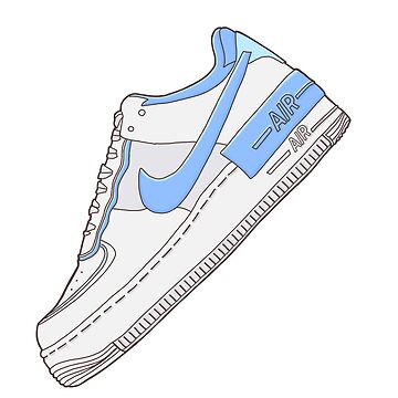 Blue Air Force 1 Shoes.