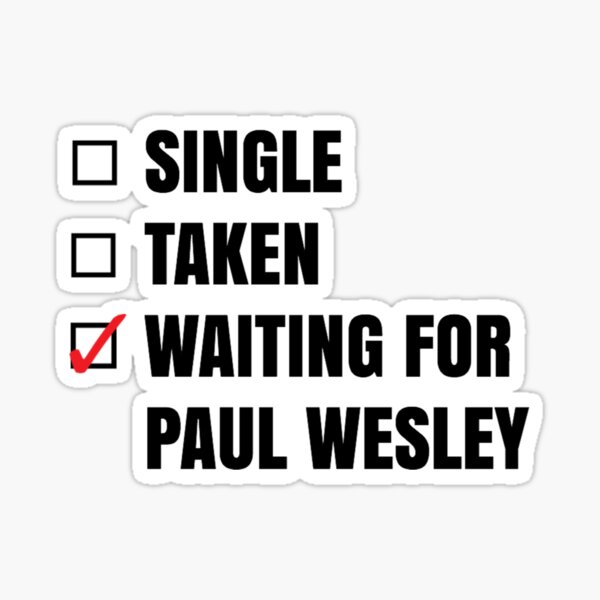 Item preview, Waiting for Paul Wesley sticker designed and sold by kardish.