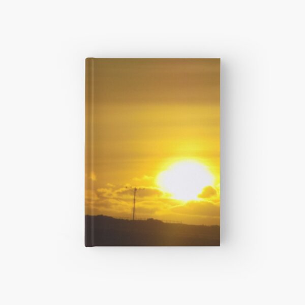 Sunset in Reykjavik, Iceland Hardcover Journal