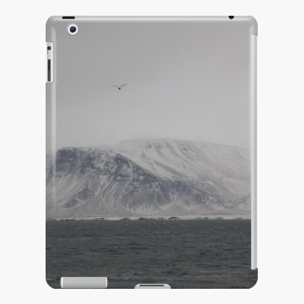 Gull over Mountain in Reykjavik Iceland iPad Snap Case