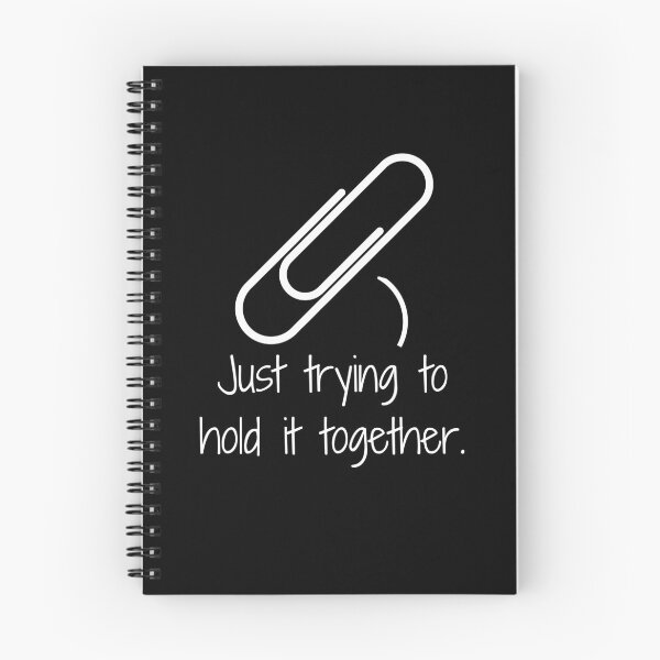 Item preview, Funny Office Clip Saying Just Trying to Hold it There  designed and sold by Mariano Topno.