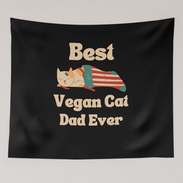 Item preview, Best Vegan Cat Dad Ever designed and sold by laamriya974.