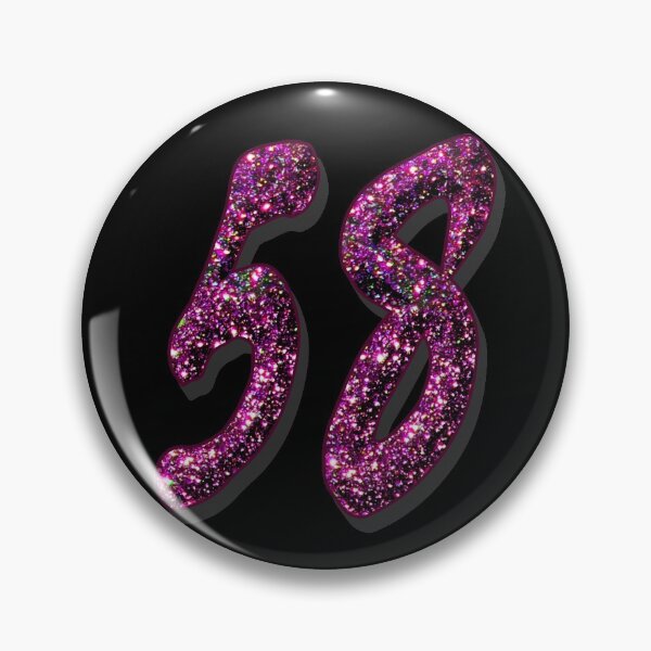 Item preview, 58th anniversary birthday wedding anniversary - numbers designed and sold by GlamourChick.