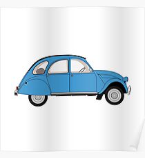 Car 01 - light blue Poster