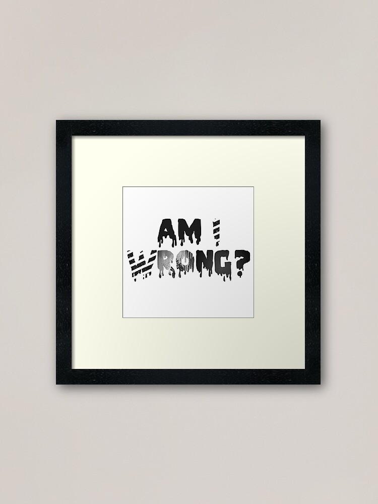 Bts Am I Wrong Wings Framed Art Print By Ohsoshinee Redbubble