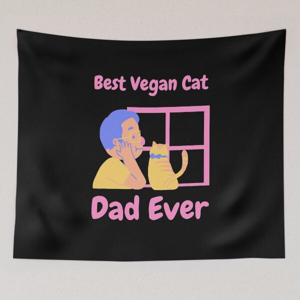 Item preview, Best Vegan Cat Dad Ever designed and sold by laamriya974.