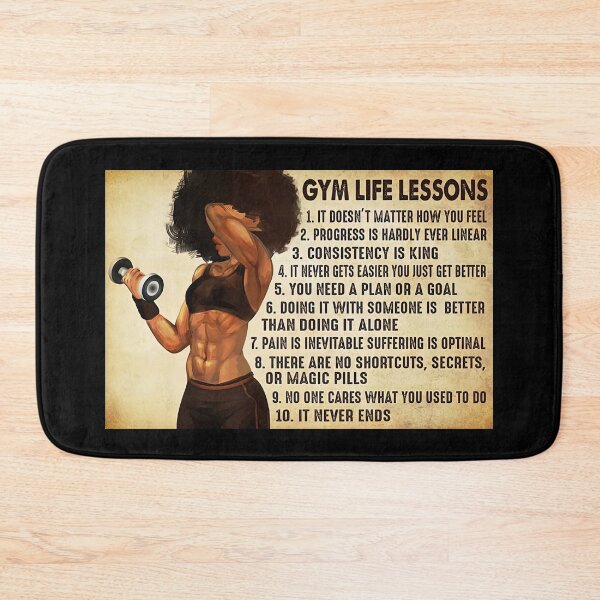 Item preview, Black Girl Gym Life Lessons - It Doesn't Matter How You Feel - Gym Life Lessons For Woman designed and sold by HerBertTeee.