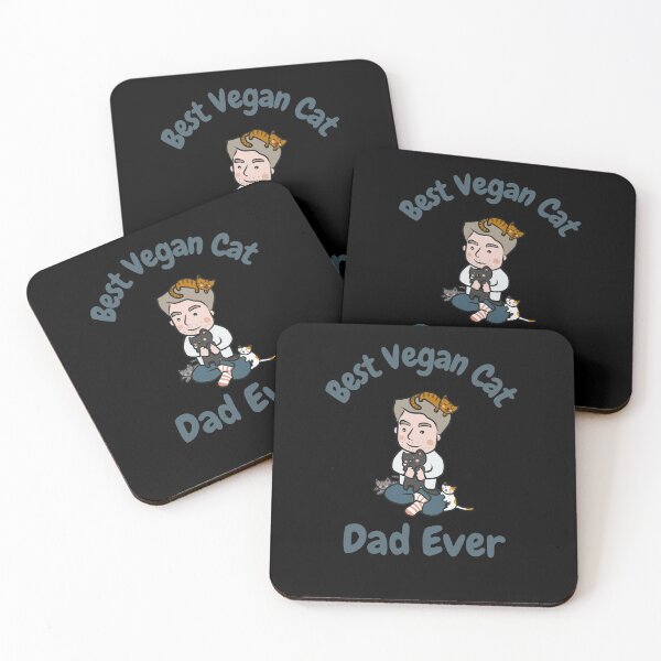 Item preview, Best Vegan Cat Dad Ever designed and sold by laamriya974.