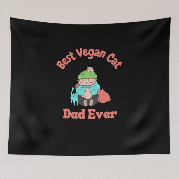 Item preview, Best Vegan Cat Dad Ever designed and sold by laamriya974.