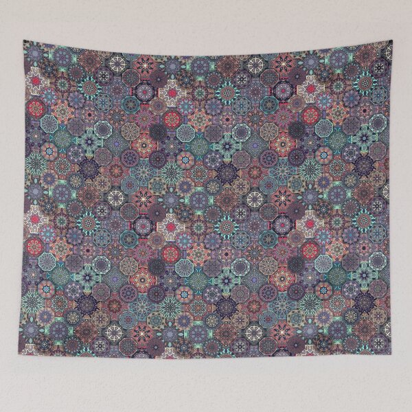 Item preview, Colorful abstract tile pattern design by Somberlain designed and sold by Somberlain.