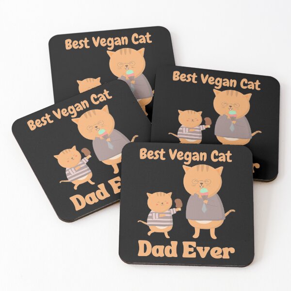 Item preview, Best Vegan Cat Dad Ever designed and sold by laamriya974.