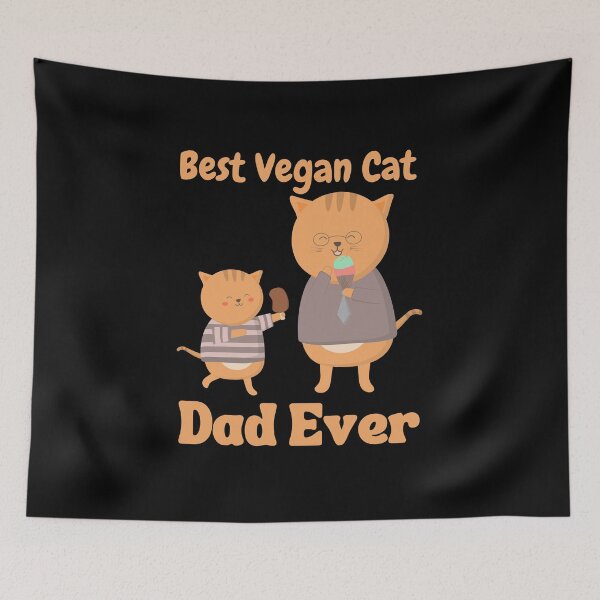 Item preview, Best Vegan Cat Dad Ever designed and sold by laamriya974.