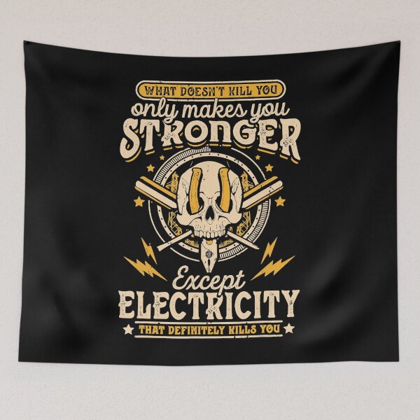 Item preview, stronger electricity funny lineman quotes gift designed and sold by BrennaEirlys.