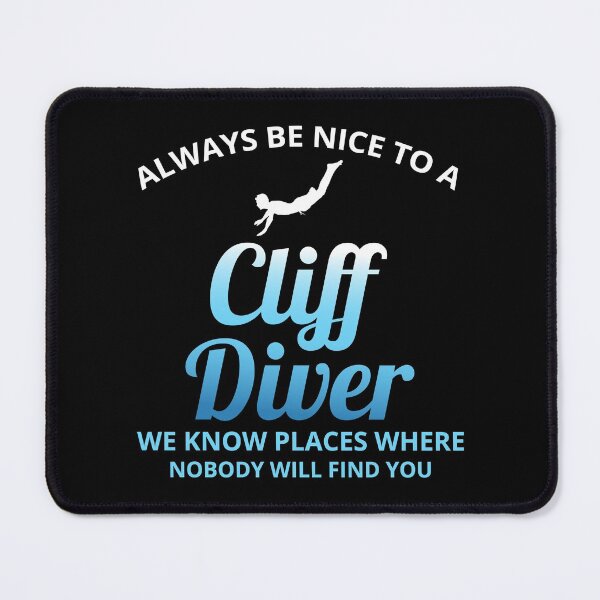 Item preview, Cliff Diving Tombstoning Base Jumping Extreme Sports Funny designed and sold by CuteDesigns1.