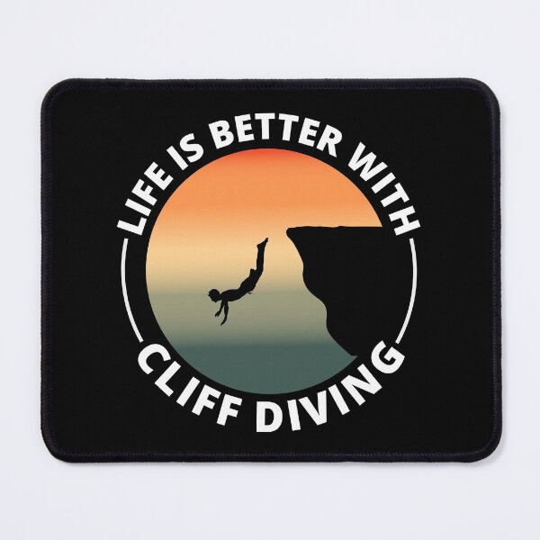 Item preview, Cliff Diving Tombstoning Base Jumping Extreme Sports Funny designed and sold by CuteDesigns1.