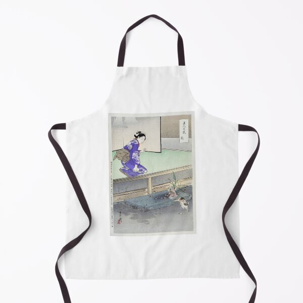 Item preview, Traditional Japanese Scene, Geisha and Cat Ukiyo-e Style designed and sold by FrostMintStudio.