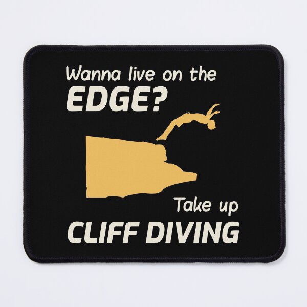 Item preview, Cliff Diving Tombstoning Base Jumping Extreme Sports Funny Sayings designed and sold by CuteDesigns1.