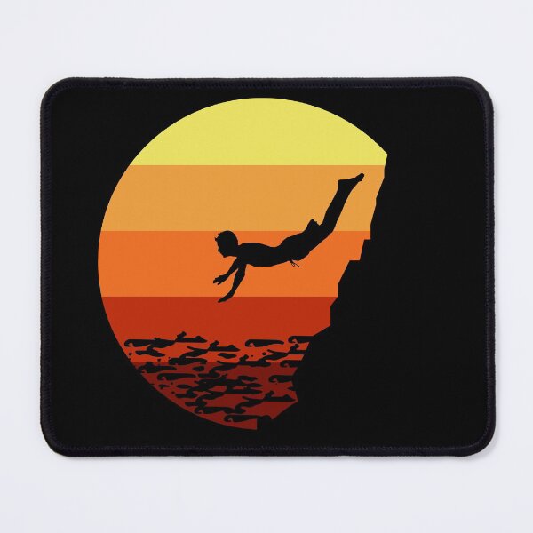 Item preview, Cliff Diving Tombstoning Base Jumping Extreme Sports Vintage Retro designed and sold by CuteDesigns1.