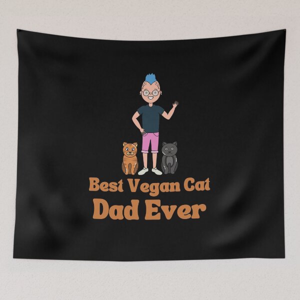 Item preview, Best Vegan Cat Dad Ever designed and sold by laamriya974.