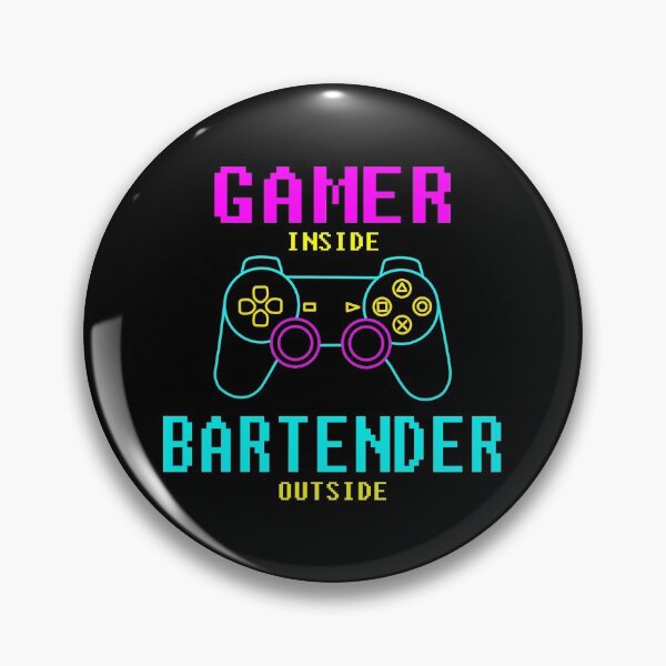 Item preview, Gamer Inside Bartender Outside designed and sold by Nicat Noirceur.