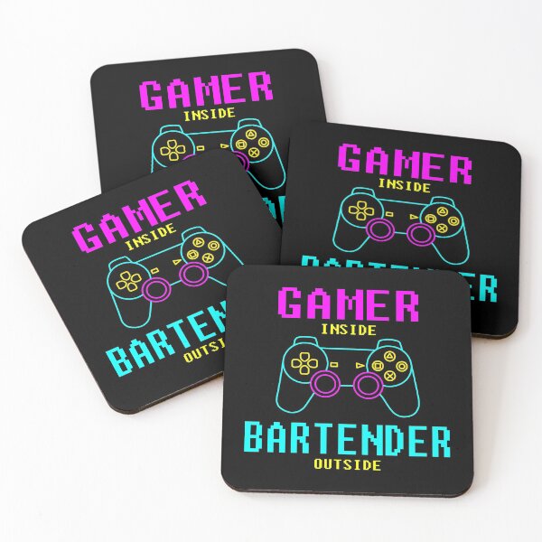 Item preview, Gamer Inside Bartender Outside designed and sold by Nicat Noirceur.