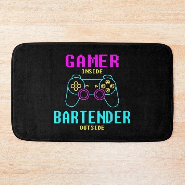 Item preview, Gamer Inside Bartender Outside designed and sold by Nicat Noirceur.