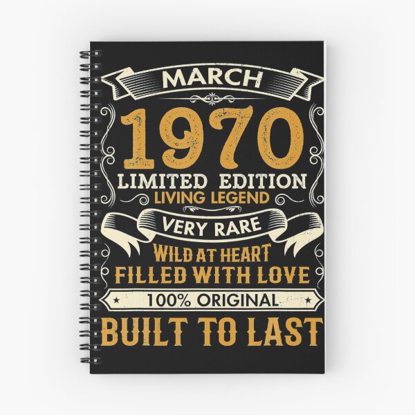 Item preview, March 1970 Shirt 51 Years Old 51st Birthday Gifts  designed and sold by MichaelWolcott.