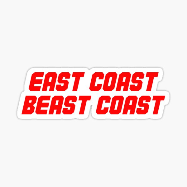 East Coast Beast Coast Graphic Sticker