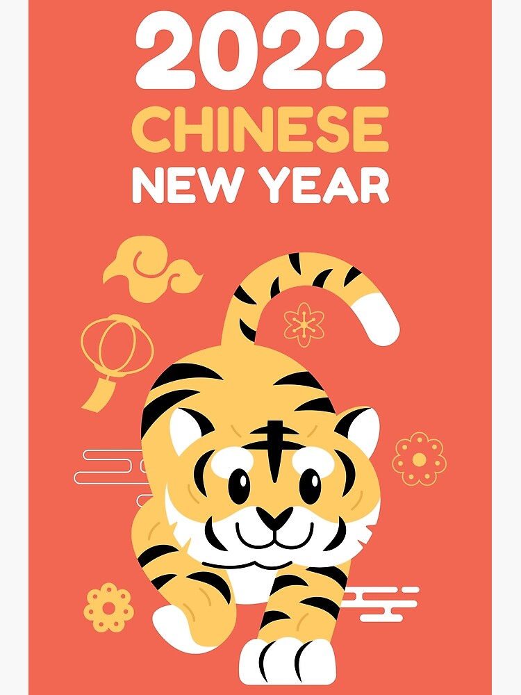 Lunar New Year Chinese new year 2022 Year of the Zodiac Tiger pack  Sticker for Sale by yenjustin