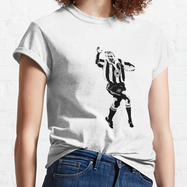 : Airosportswear Alan Shearer England Illustration T-Shirt  (White) : Sports & Outdoors