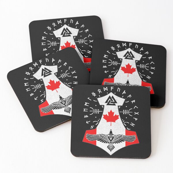 Item preview, Viking Canada Flag Viking Thor Runes Canada Vikings designed and sold by Bommer20.