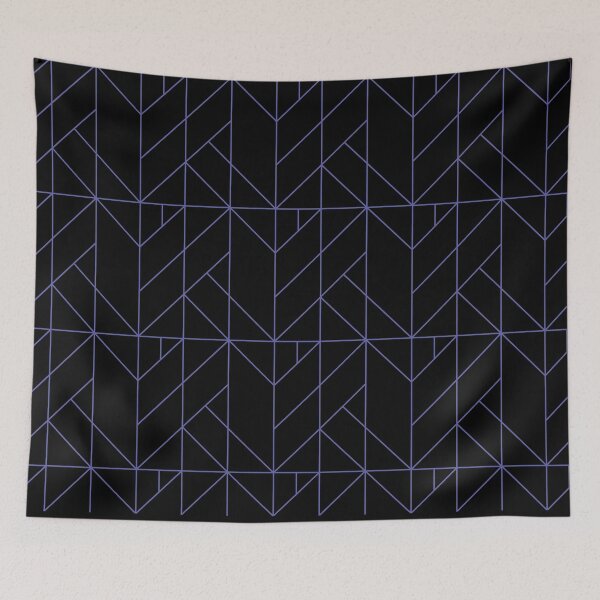 Item preview, Very Peri Black Abstract  designed and sold by SparrowLag.