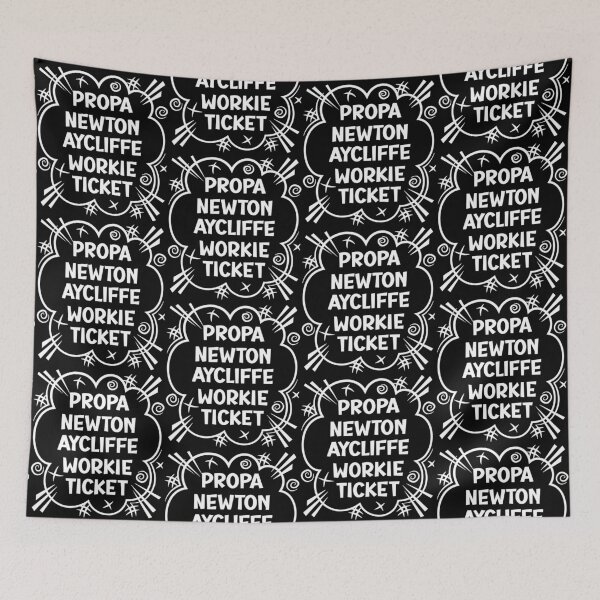 Item preview, PROPA NEWTON AYCLIFFE WORKIE TICKET a cheeky design for people from Newton Aycliffe in the North East of England designed and sold by robimerch.