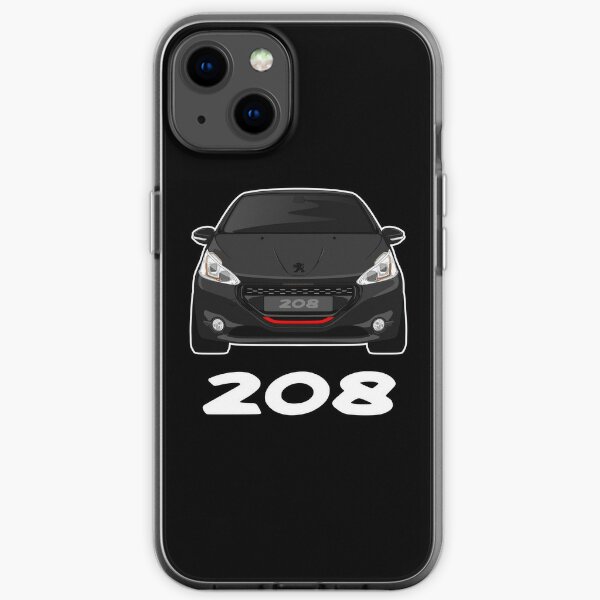 Peugeot 208 GTI Black For Dark Shirt Coque souple iPhone