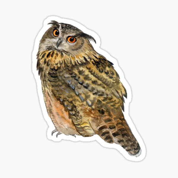 Item preview, owl painting designed and sold by fulbag588.
