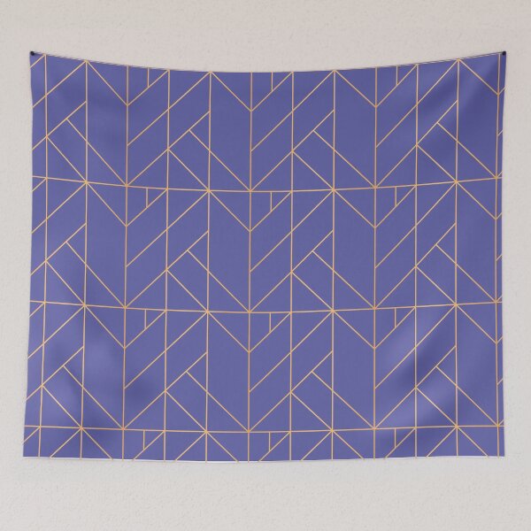 Item preview, Very Peri Golden Abstract  designed and sold by SparrowLag.